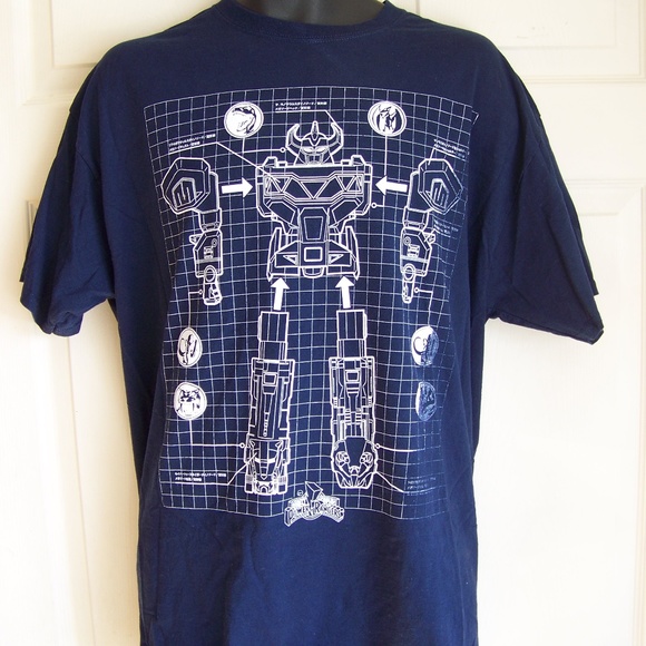 blue power ranger shirt